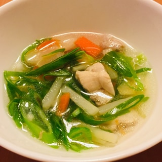 残り野菜でサムゲタン風スープ